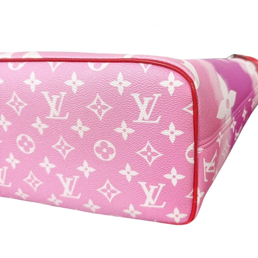 Louis Vuitton Escale Neverfull MM M45127 Rouge Red Pink Watercolor Monogram Tote - Picture 6 of 13